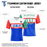 Custom Italy Pro Match Rugby Jersey